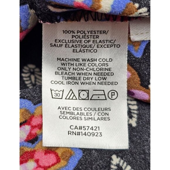 Women's - LOFT Floral Long Sleeve Mock Neck Dress, Size 6 - Picture 7 of 11